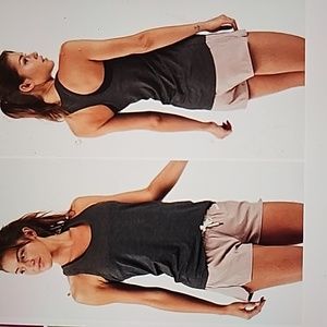 Vuori Lux Performance Tank Charcoal Black Small